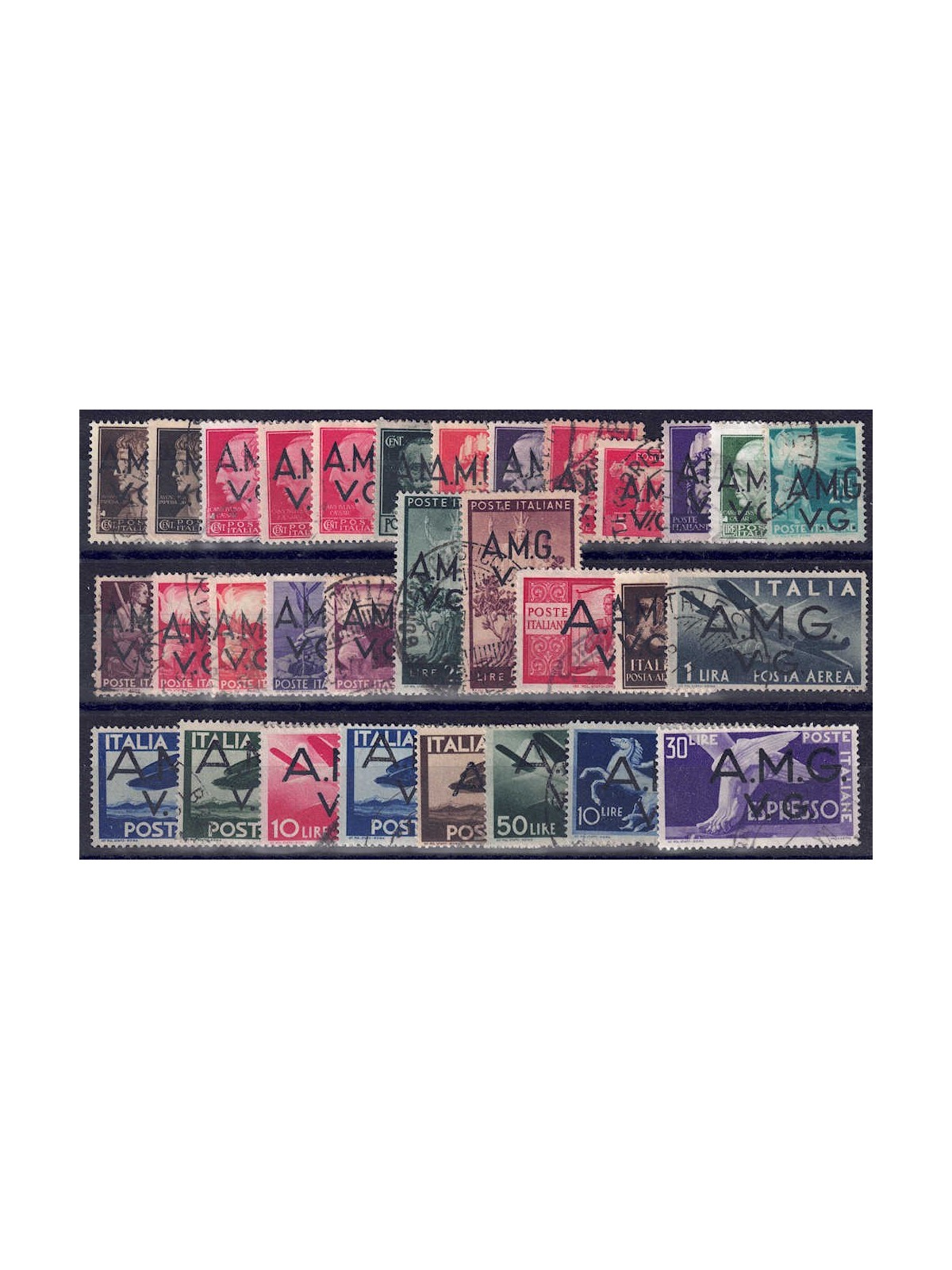 VENEZIA GIULIA (AMG) 1945-47 Giro completo 31v us