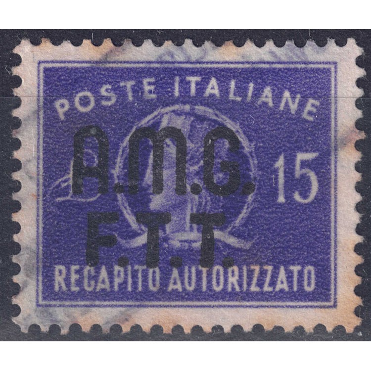 TRIESTE A 1949 Recapito autorizzato us