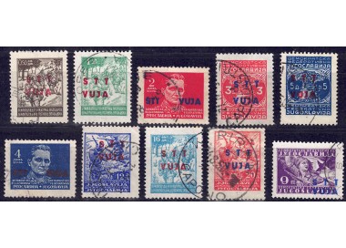 TRIESTE B 1949 Overprinted 10v us