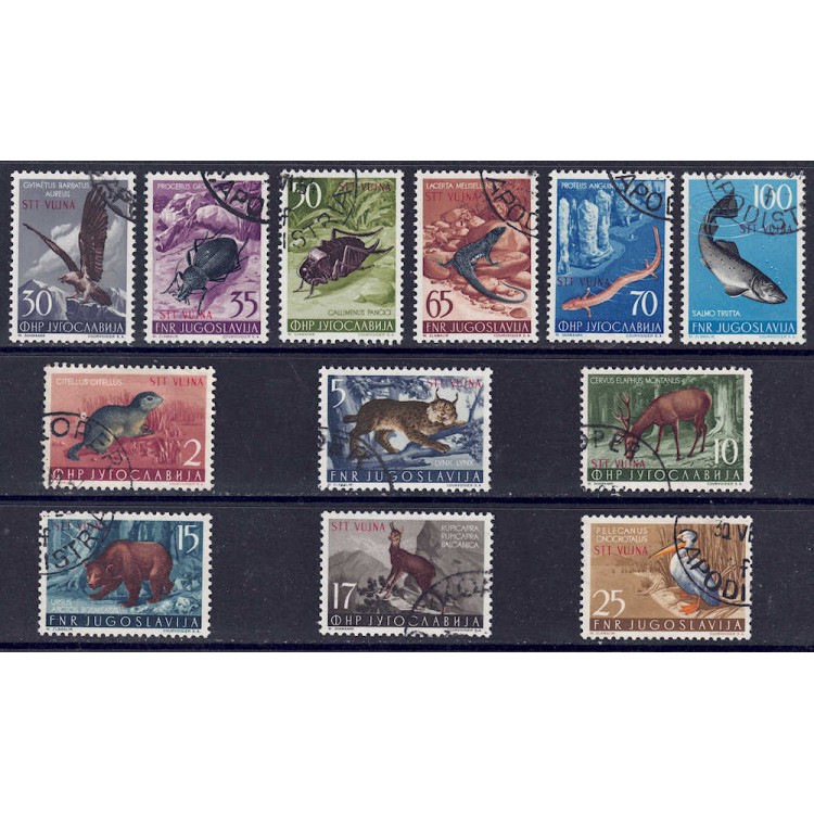 TRIESTE B 1954 Animali 12v us