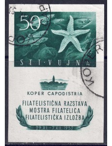 TRIESTE B 1952 Mostra filatelica di Capodistria BF us