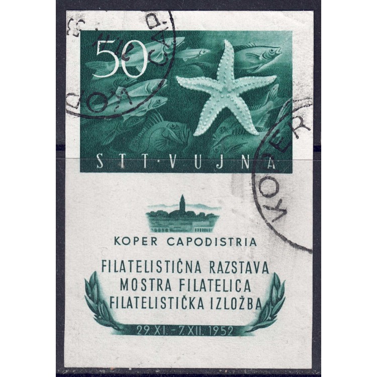 TRIESTE B 1952 Mostra filatelica di Capodistria BF us