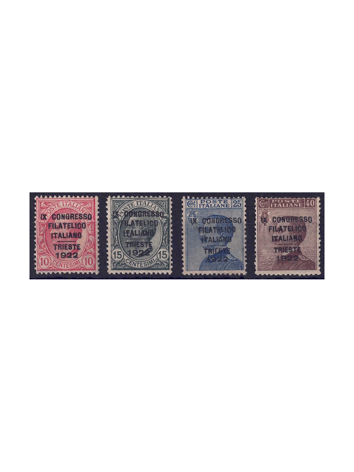 ITALY KINGDOM 1922 Italian Philatelic Congress 4v MH* ©