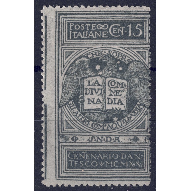 ITALY KINGDOM 1921 Dante unissued 15c MNH**