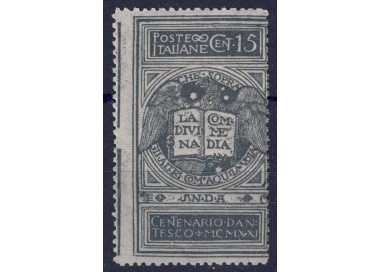 ITALY KINGDOM 1921 Dante unissued 15c MNH**