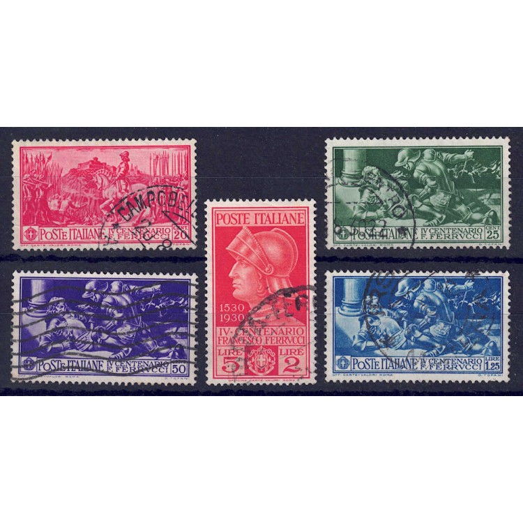 ITALIA REGNO 1930 Francesco Ferrucci 5v us
