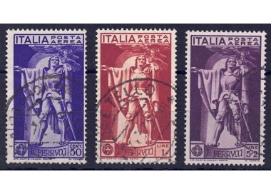 ITALY KINGDOM 1930 Francesco Ferrucci (airmail) 3v us