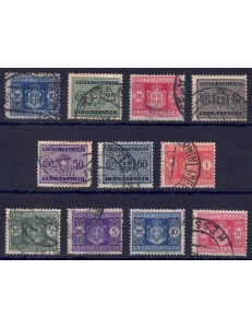 ITALIA LUOGOTENENZA 1945 Segnatasse (ruota) 11v us