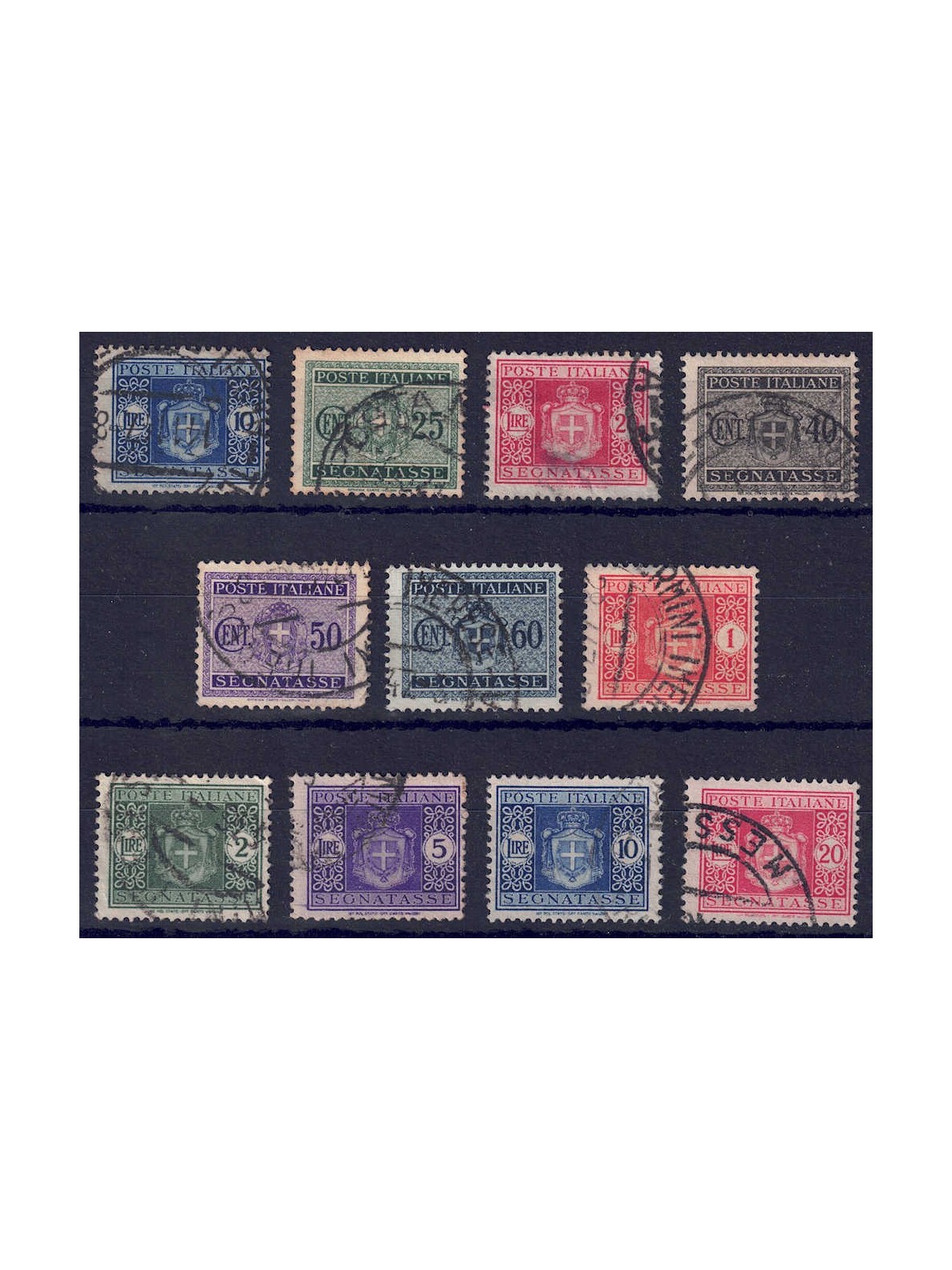 ITALY LIEUTENANCY 1945 Postage Due (wheel) 11v us