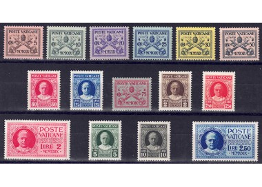 VATICANO 1929 Conciliazione 15v MNH**