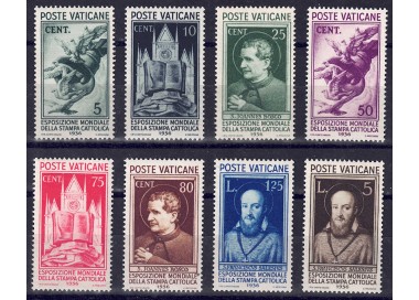 VATICAN 1936 Catholic Press 8v MNH**