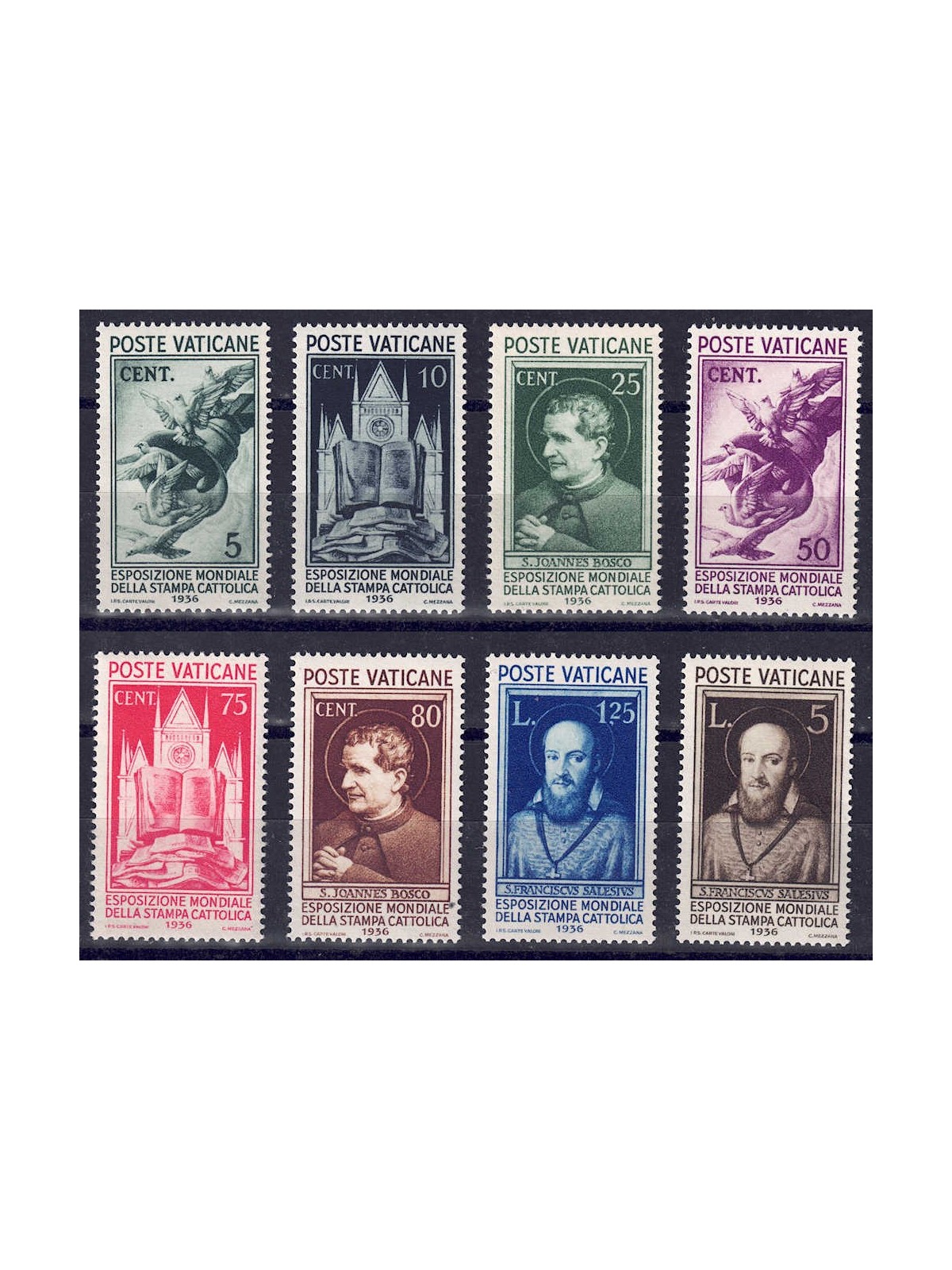 VATICANO 1936 Stampa Cattolica 8v MNH**