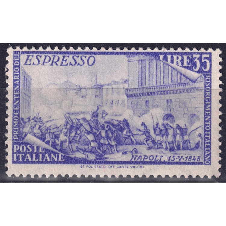 ITALY 1948 Centenary of the Risorgimento (express) MH*