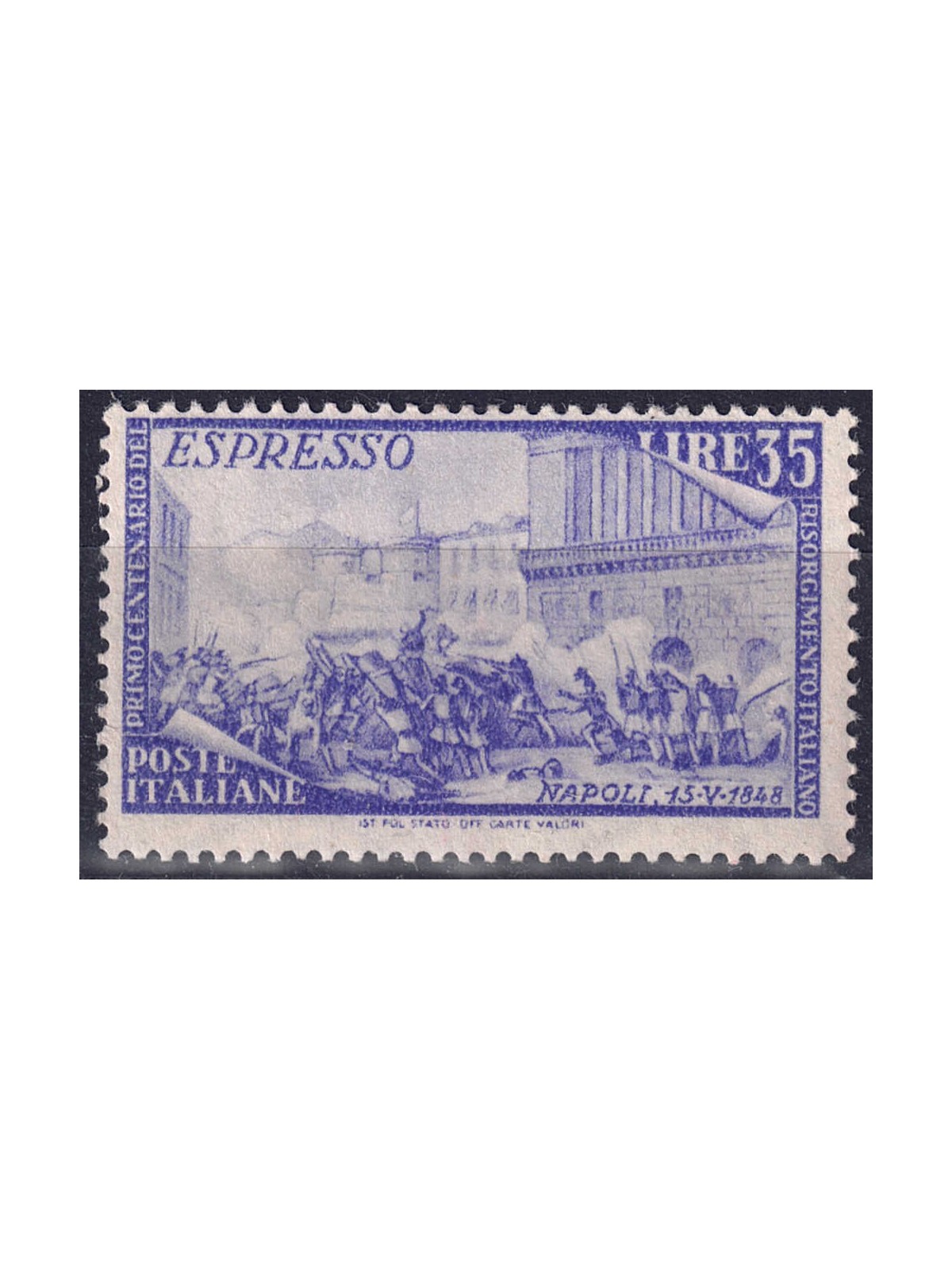 ITALIA 1948 Centenario del Risorgimento (espresso) MH*