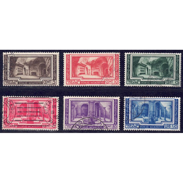 VATICAN 1938 Congress of Archaeology 6v us