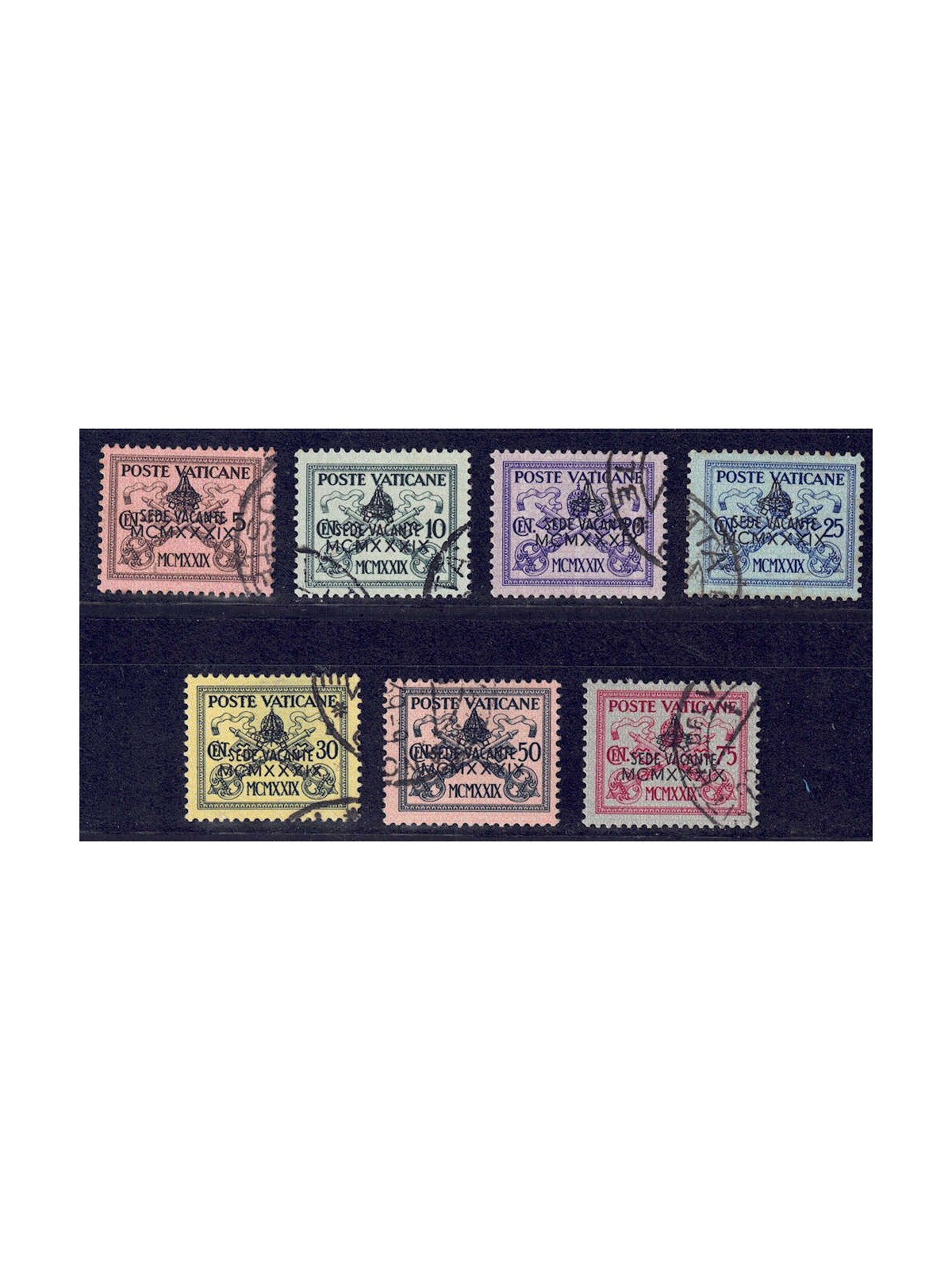VATICAN 1939 Sede Vacante 7v us