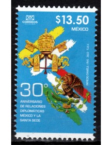 MEXICO 2022 Diplomatic Relations with the Vatican Joint Issue MNH**