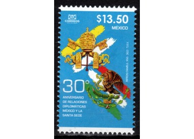 MEXICO 2022 Diplomatic Relations with the Vatican Joint Issue MNH**