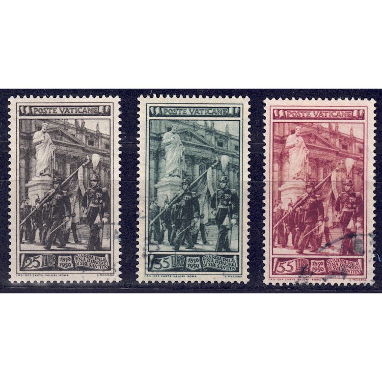 VATICANO 1950 Guardia Palatina 3v us