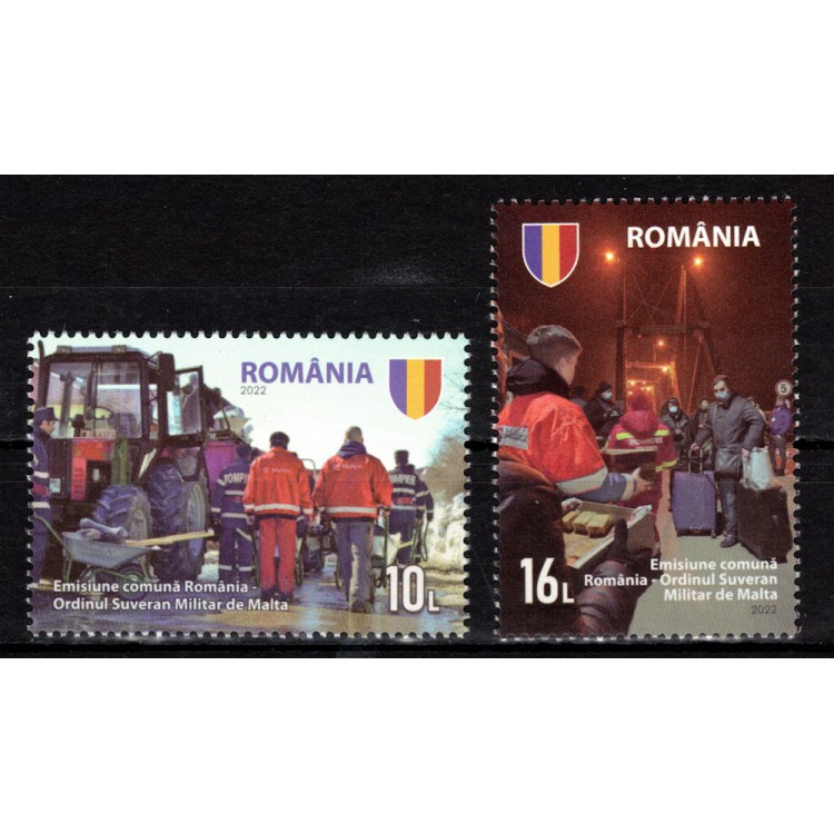 ROMANIA 2022 Diplomatic relations with the Smom Emiss. Cong. 2v MNH**