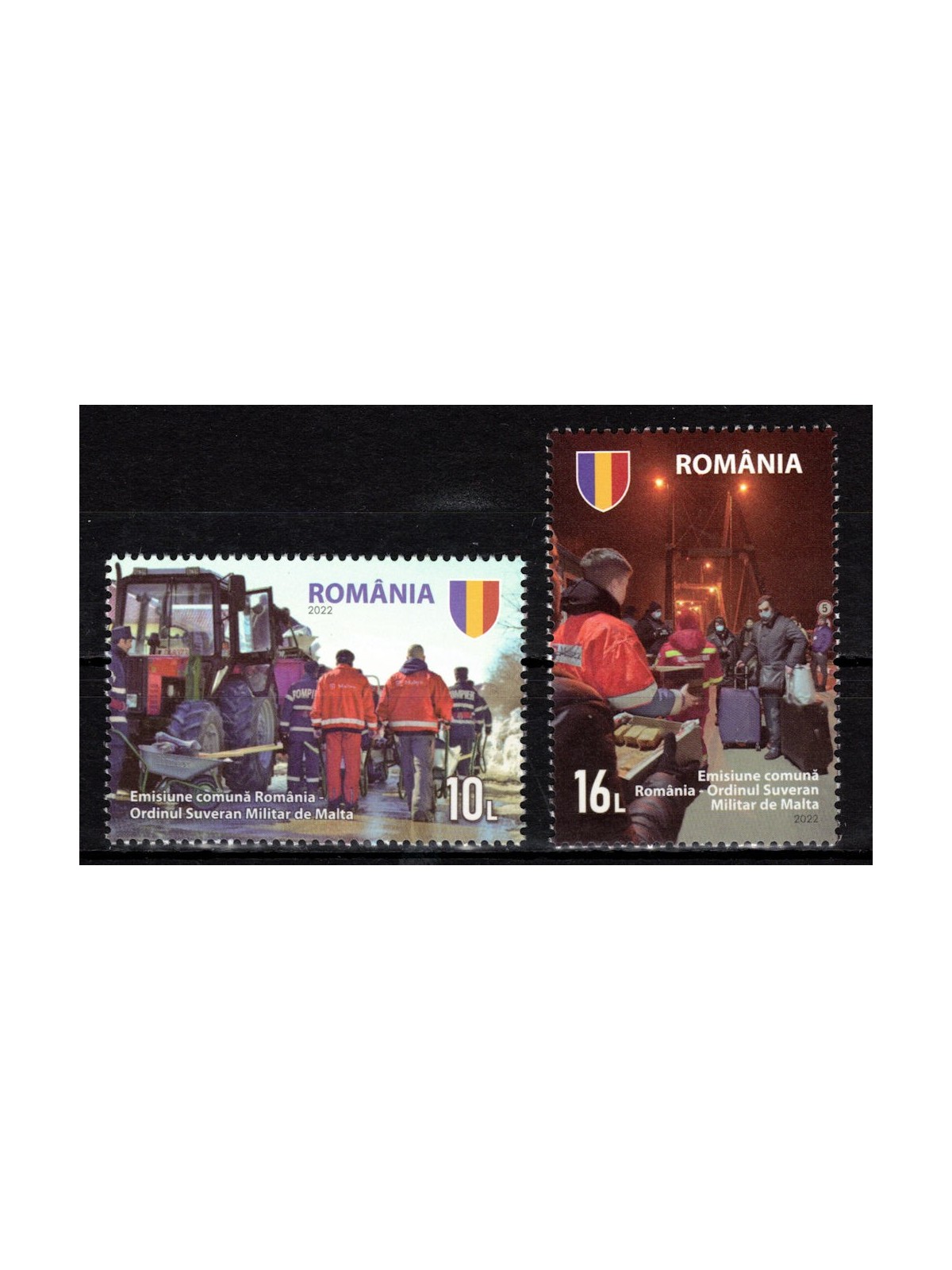 ROMANIA 2022 Diplomatic relations with the Smom Emiss. Cong. 2v MNH**