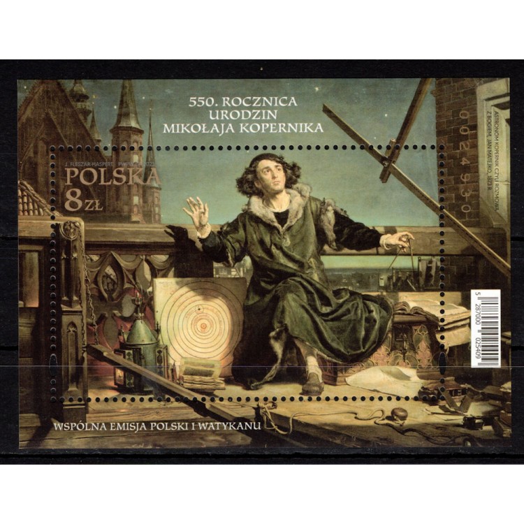POLONIA 2023 Copernico Emiss. Congiunta BF MNH**