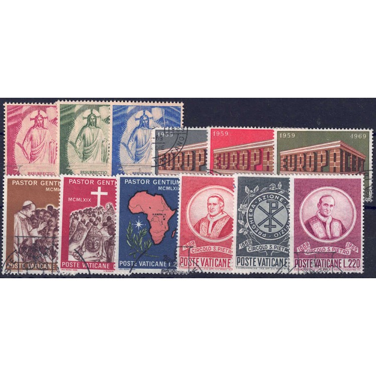 VATICANO 1969 Annata completa 12v us