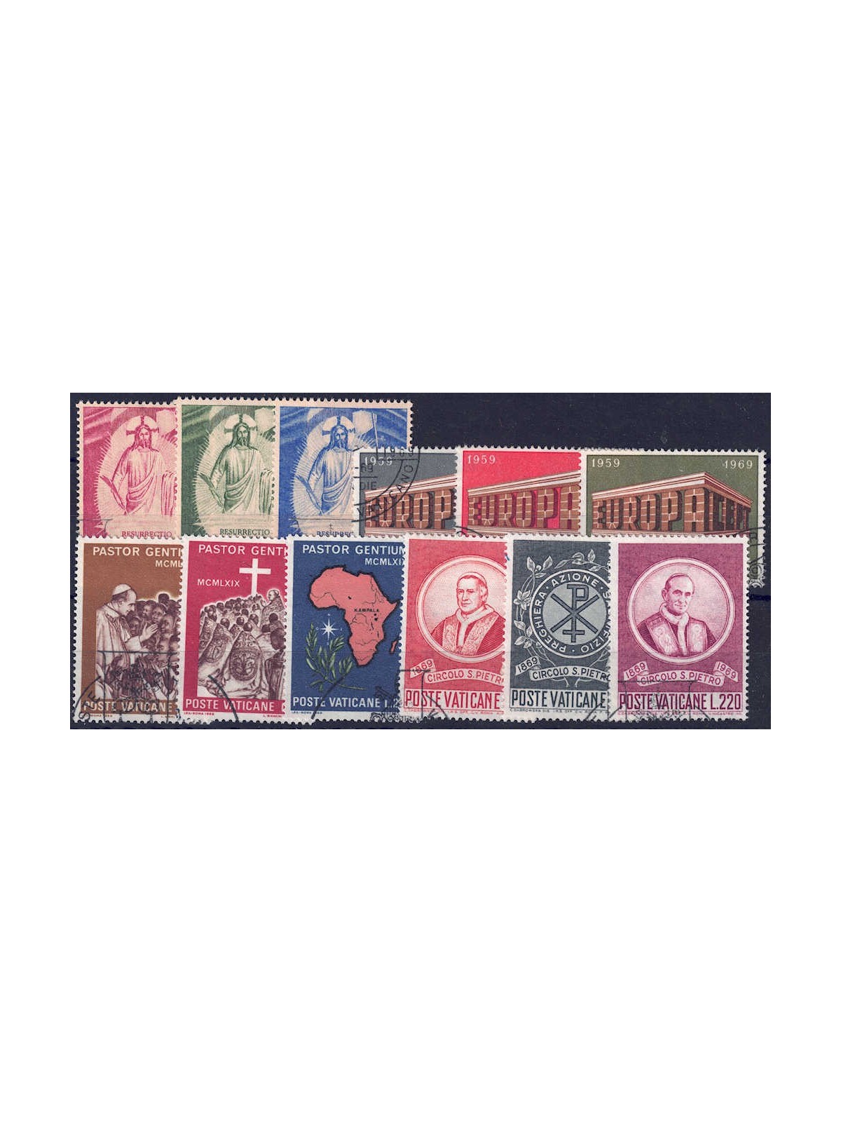 VATICANO 1969 Annata completa 12v us