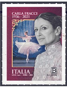 ITALIA 2022 Carla Fracci MNH**