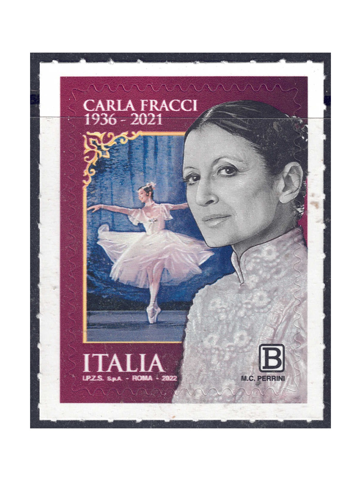 ITALY 2022 Carla Fracci MNH**