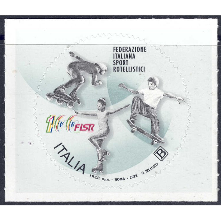 ITALIA 2022 Federazione italiana sport rotellistici MNH**
