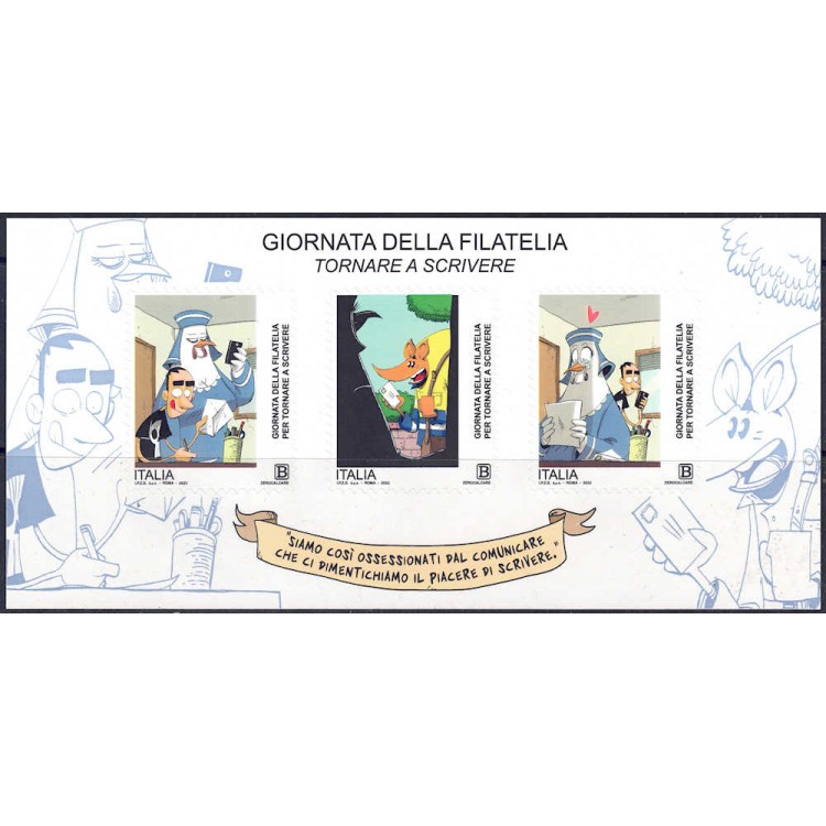 ITALY 2022 Philately Day s/s MNH**