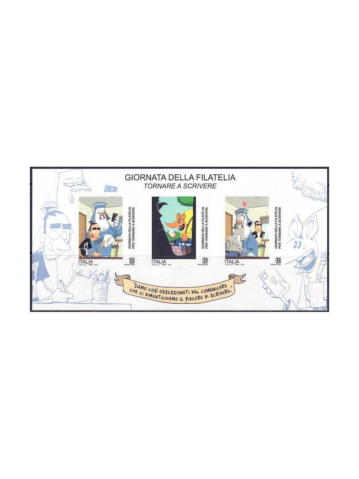 ITALY 2022 Philately Day s/s MNH**
