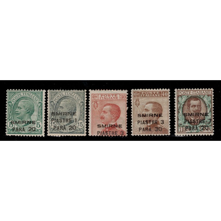 LEVANTE (SMIRNE) 1922 Serie ordinaria 5v MNH**