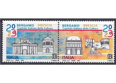 ITALY 2023 Bergamo Brescia Capital of Culture 2v MNH**