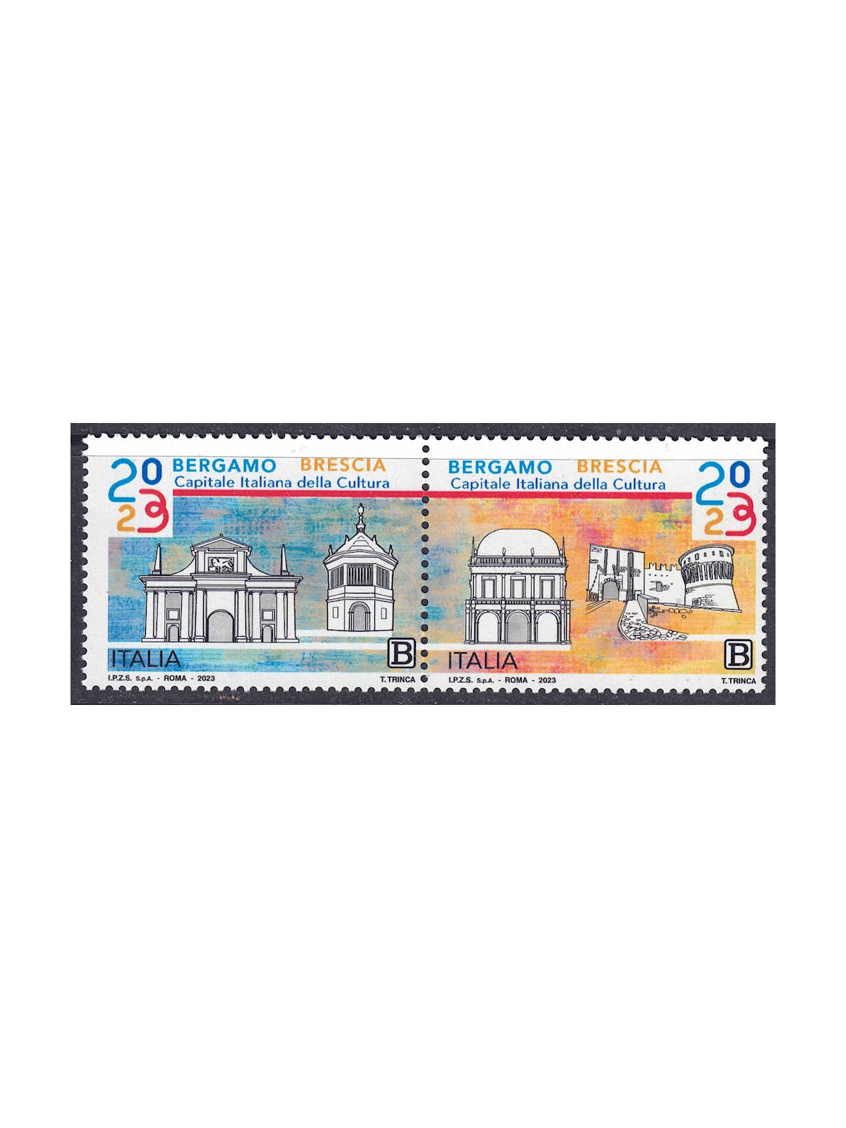 ITALY 2023 Bergamo Brescia Capital of Culture 2v MNH**