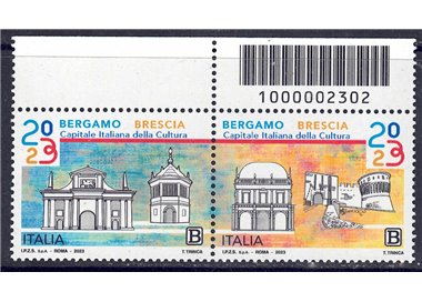 ITALY 2023 Bergamo Brescia capital of culture 2v CB 2302 sd