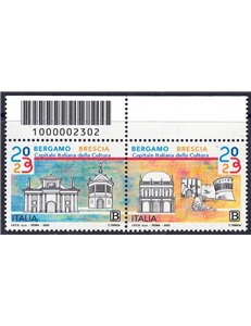 ITALIA 2023 Bergamo Brescia capitale della cultura 2v CB 2302 ss