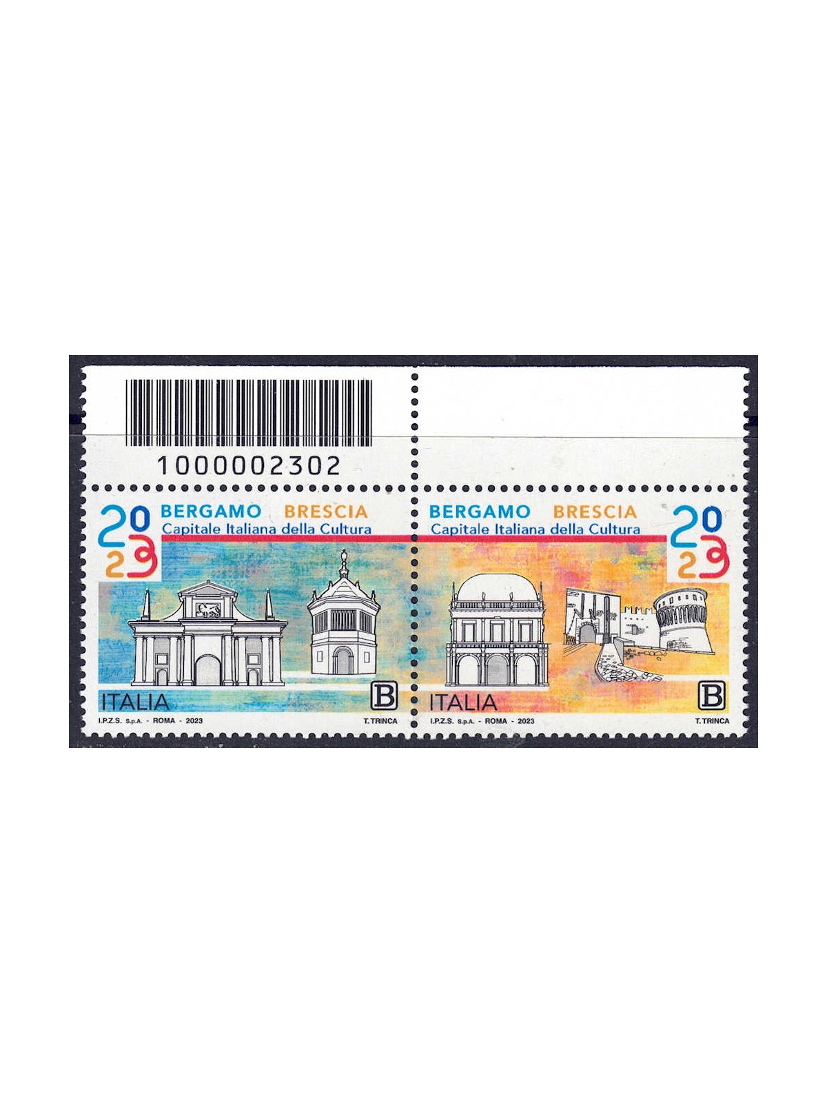 ITALY 2023 Bergamo Brescia capital of culture 2v CB 2302 ss