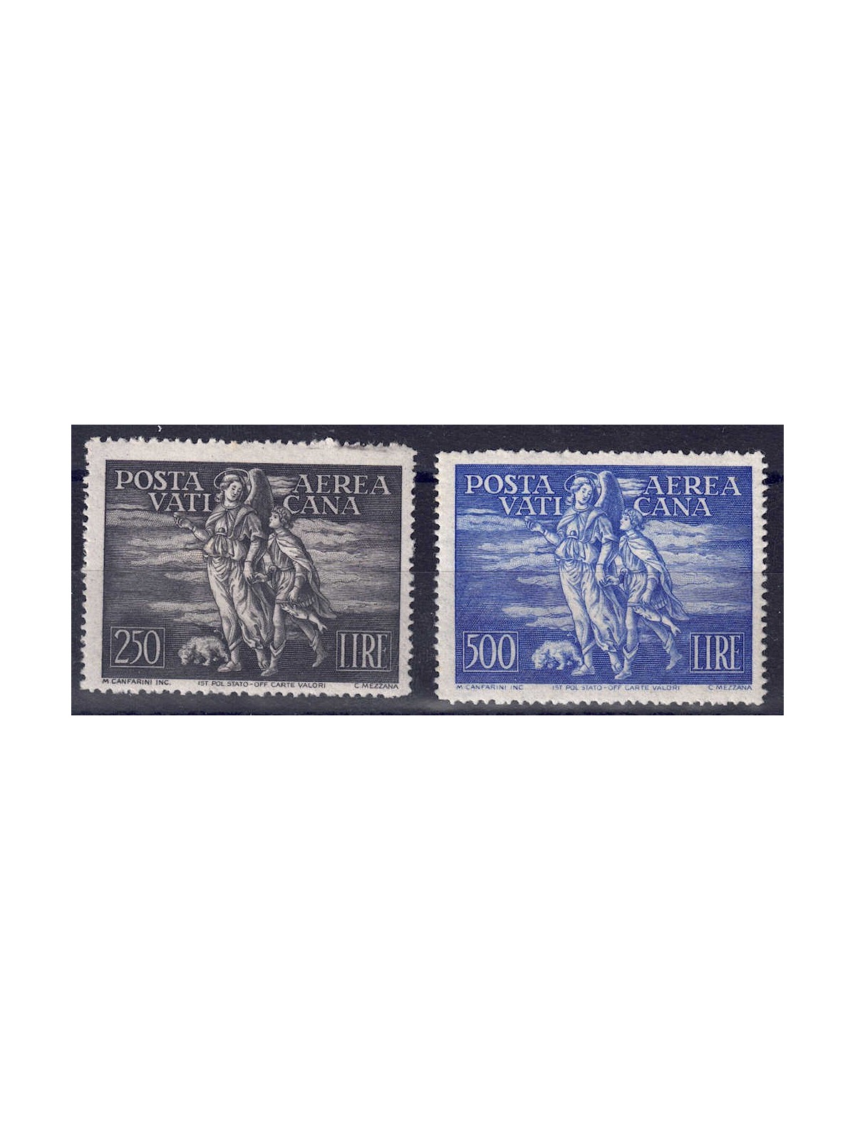 VATICAN 1948 Tobia (airmail) 2v MH*