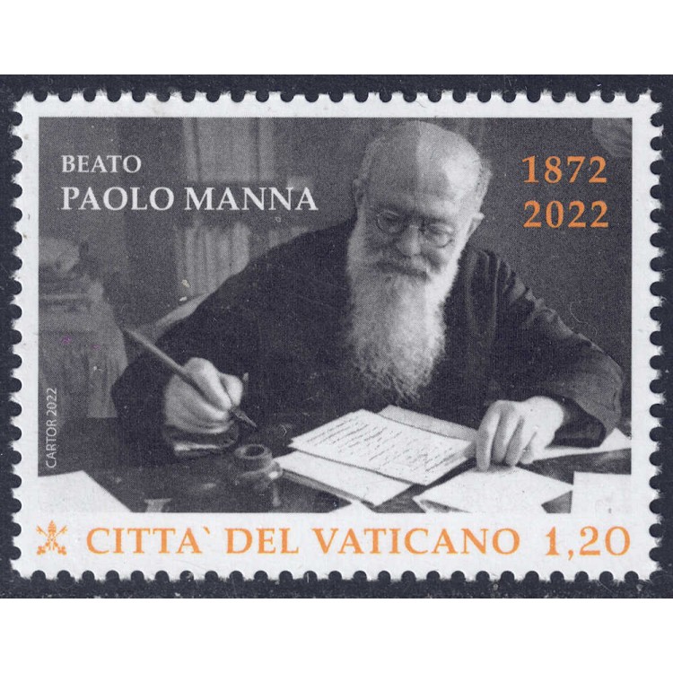 VATICAN 2022 Paolo Manna MNH**