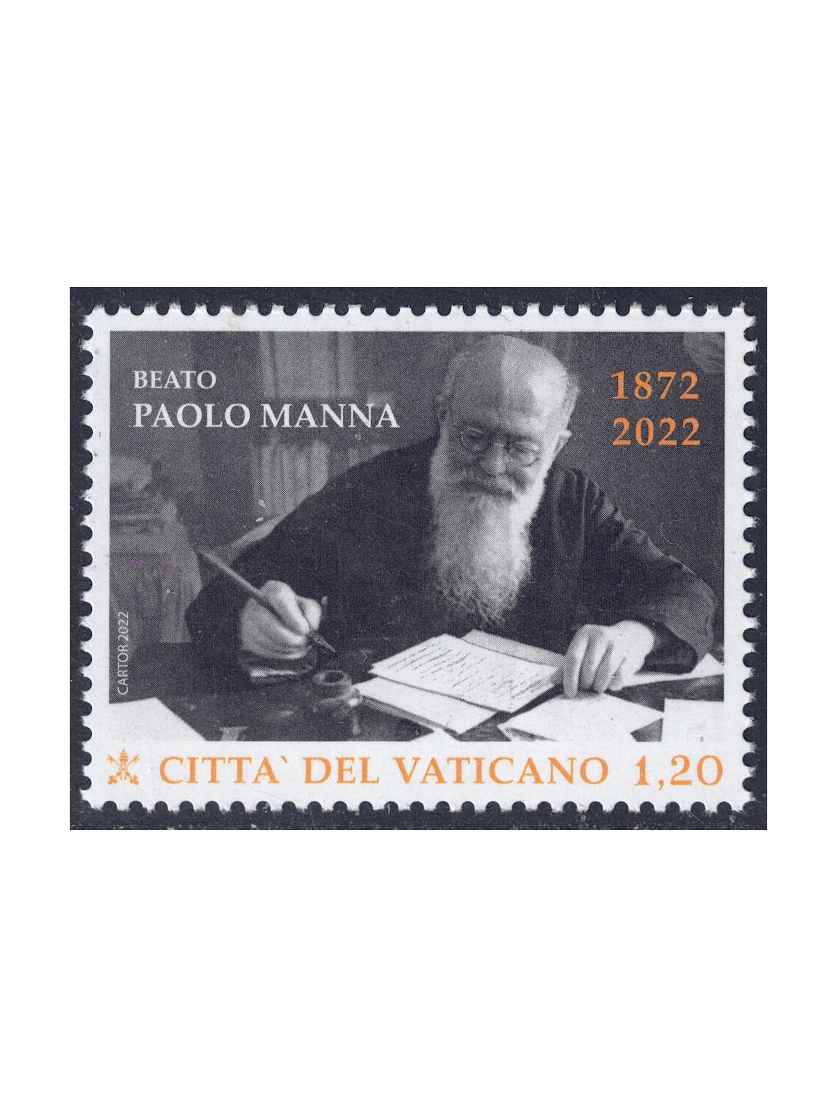 VATICANO 2022 Paolo Manna MNH**