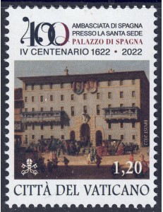 VATICANO 2022 Palazzo di Spagna MNH**