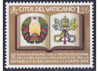VATICANO 2022 Relazioni diplomatiche (Bielorussia) MNH**