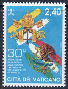 VATICANO 2022 Relazioni diplomatiche (Messico) MNH**