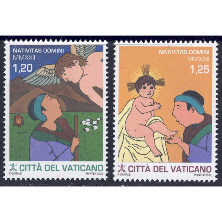 VATICAN 2022 Christmas 2v MNH**