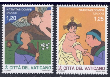 VATICAN 2022 Christmas 2v MNH**