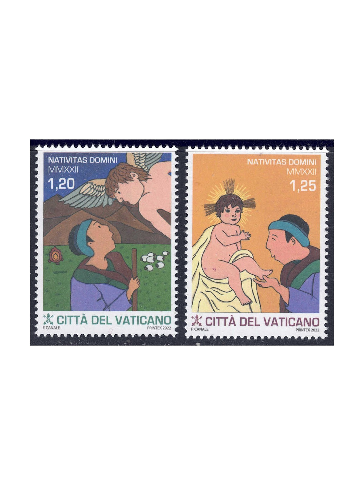 VATICAN 2022 Christmas 2v MNH**