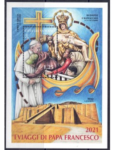 VATICANO 2022 Viaggi del Papa BF MNH**