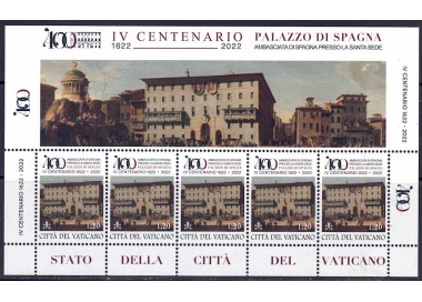 VATICAN 2022 Spanish Palace m/s MNH**